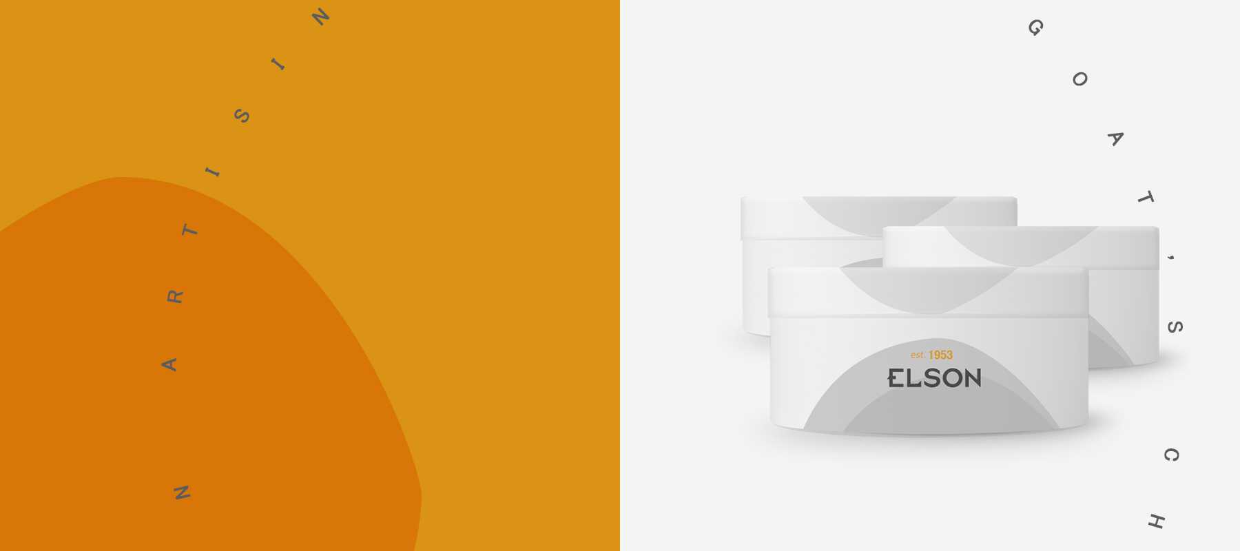 Elson Artisinal Cheeses Goat's Cheese Packaging - Concept / Branding  / Packaging 