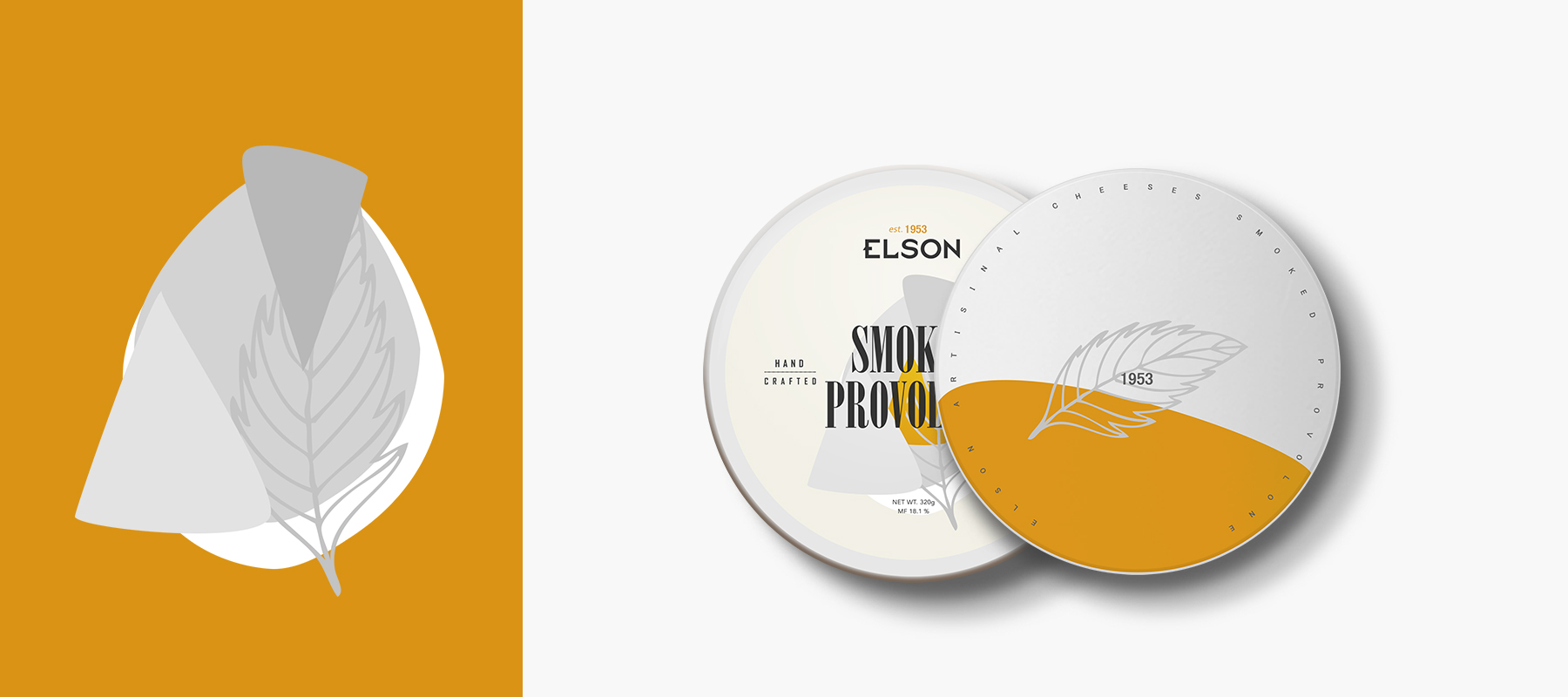 Elson Artisinal Cheeses Smoke Provolone Packaging - Concept / Branding  / Packaging 
